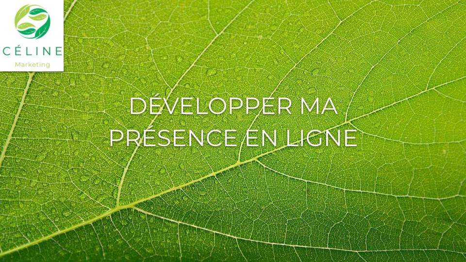 Développer ma présence en ligne